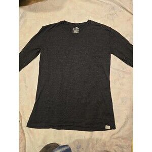 MerinoTech MerinoLite 100% Superfine Merino Wool Med Shirt Top Black Performance